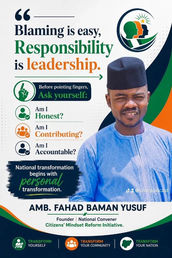 Blaming is easy, responsibility is leadership